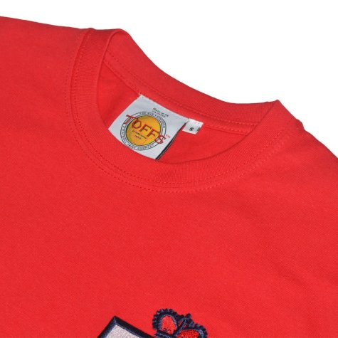 England Limited Edition Retro T-Shirt Red