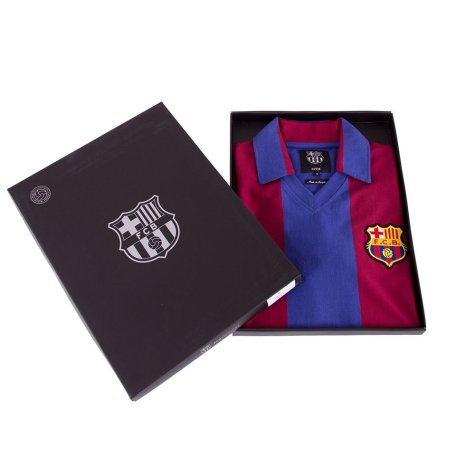 FC Barcelona 1980 - 81 Retro Football Shirt (MORIBA 27)