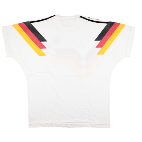 Germany 1990-92 Adidas Supporters Home T-Shirt (L) (Excellent)