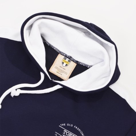 The Old Fashioned Football Shirt Co. Hoodie - Navy/White