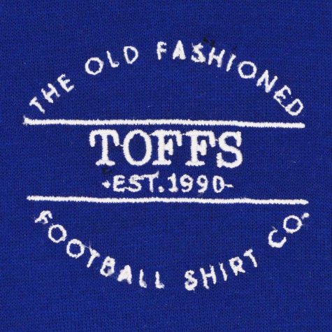 The Old Fashioned Football Shirt Co. Hoodie - Royal/White