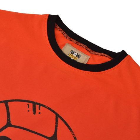 TOFFS Football T-Shirt - Orange/Black Ringer