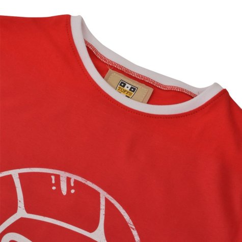 TOFFS Football T-Shirt - Red/White Ringer