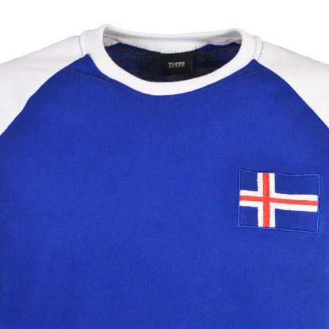 Iceland Raglan Sleeve Royal/White T-Shirt