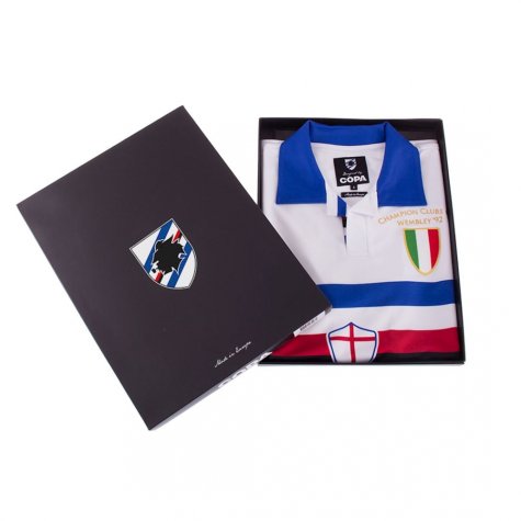 U. C. Sampdoria 1991 - 92 Away Retro Football Shirt