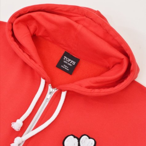 Wales 1905 Vintage Rugby Zipped Hoodie - Red