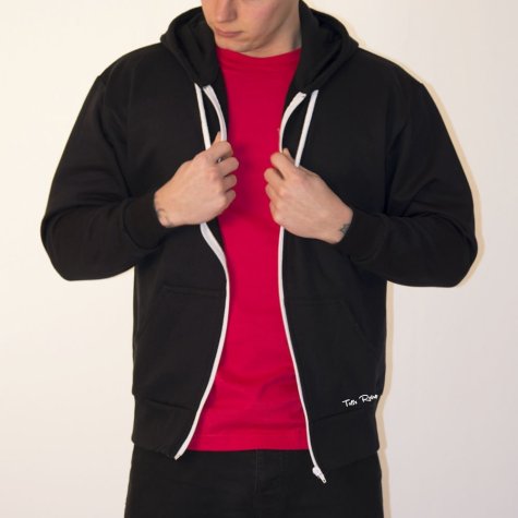 Toffs Retro Black Zipped Hoodie