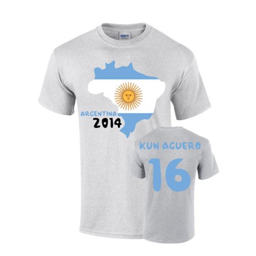 Argentina 2014 Country Flag T-shirt (aguero)