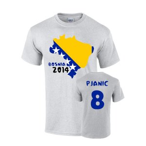 Bosnia 2014 Country Flag T-shirt (pjanic 8)