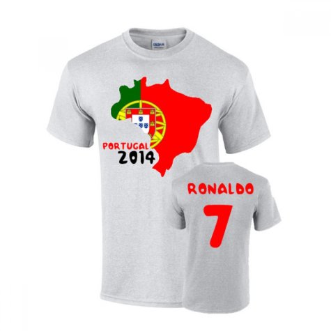 Portugal 2014 Country Flag T-shirt (ronaldo 7)