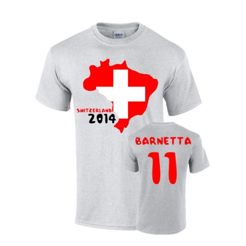 Switzerland 2014 Country Flag T-shirt (barnetta 11)