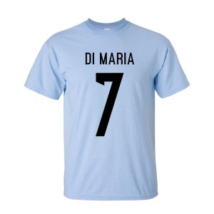 Angel Di Maria Argentina Hero T-shirt (sky)