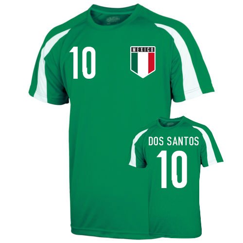 Mexico Sports Training Jersey (dos Santos 10)