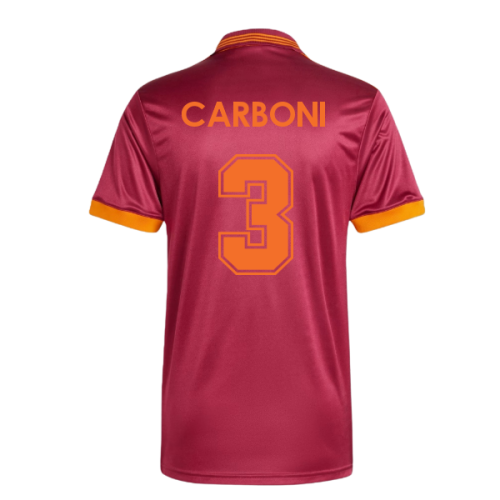 1993 AS Roma adidas Orginals Home Shirt (Carboni 3)