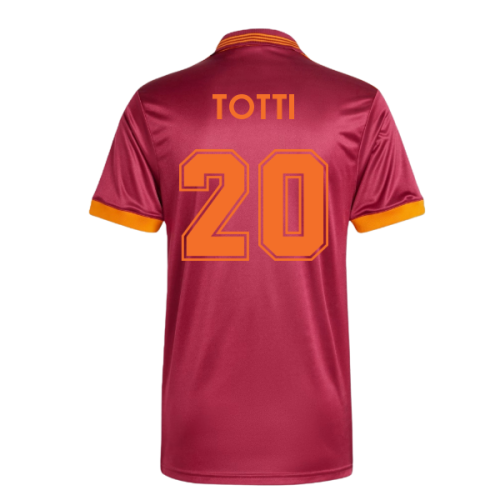 1993 AS Roma adidas Orginals Home Shirt (Totti 20)