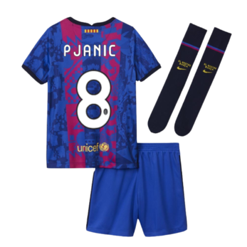 2021-2022 Barcelona Third Mini Kit (PJANIC 8)