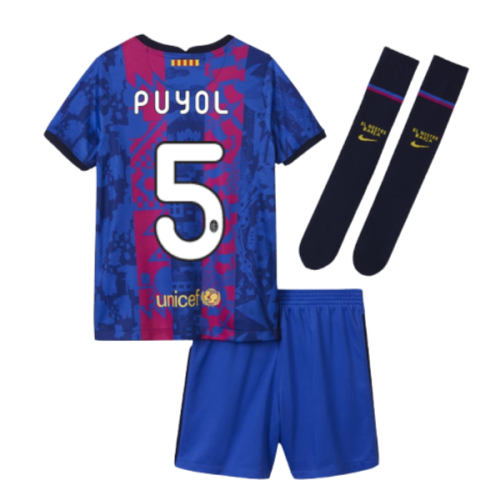 2021-2022 Barcelona Third Mini Kit (PUYOL 5)