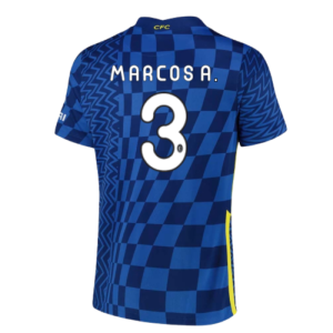 2021-2022 Chelsea Home Shirt (MARCOS A. 3)