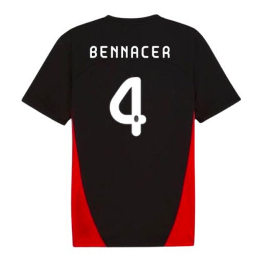 2024-2025 AC Milan Training Shirt (Black) (Bennacer 4)