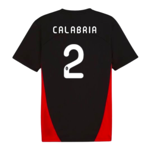 2024-2025 AC Milan Training Shirt (Black) (Calabria 2) 2024-2025 AC Milan Training Shirt (Black) (Calabria 2)