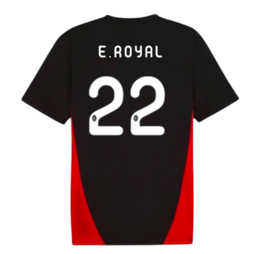 2024-2025 AC Milan Training Shirt (Black) (E.Royal 22)