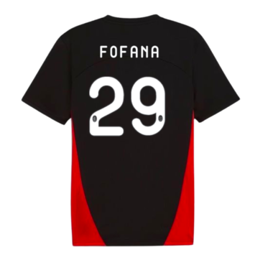 2024-2025 AC Milan Training Shirt (Black) (Fofana 29)