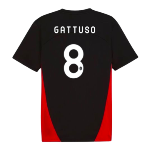 2024-2025 AC Milan Training Shirt (Black) (Gattuso 8)
