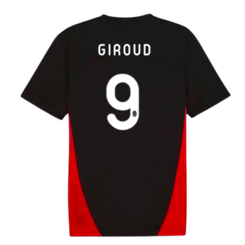 2024-2025 AC Milan Training Shirt (Black) (Giroud 9)