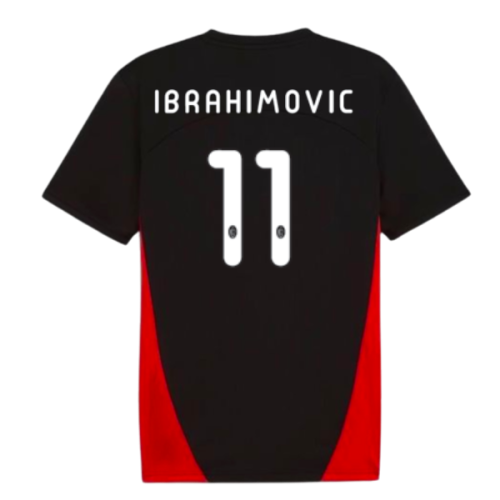 2024-2025 AC Milan Training Shirt (Black) (Ibrahimovic 11)