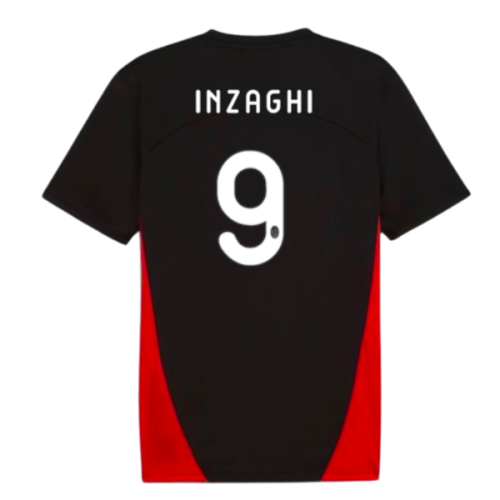 2024-2025 AC Milan Training Shirt (Black) (Inzaghi 9)