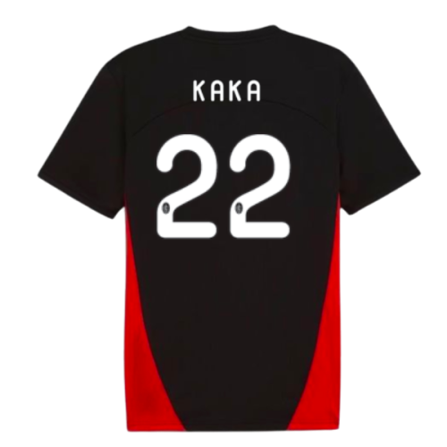 2024-2025 AC Milan Training Shirt (Black) (Kaka 22)
