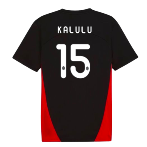 2024-2025 AC Milan Training Shirt (Black) (Kalulu 15)