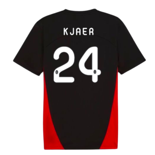 2024-2025 AC Milan Training Shirt (Black) (Kjaer 24)