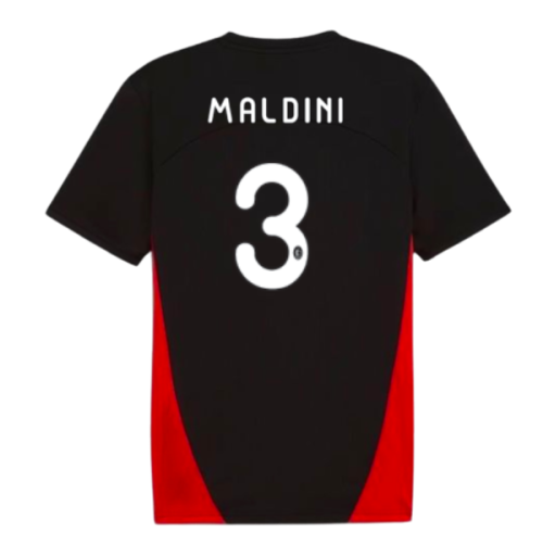 2024-2025 AC Milan Training Shirt (Black) (Maldini 3)