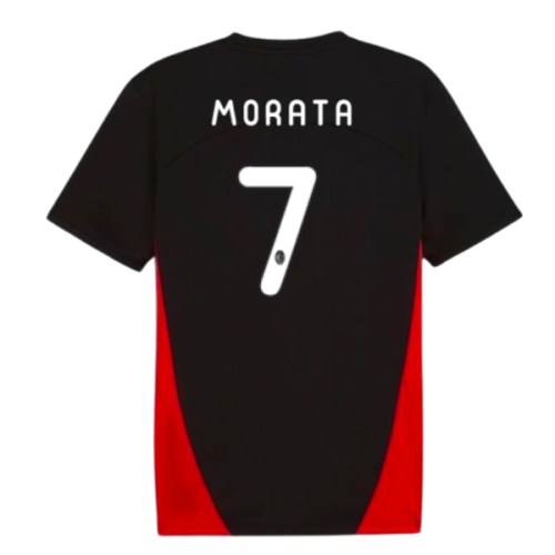 2024-2025 AC Milan Training Shirt (Black) (Morata 7)
