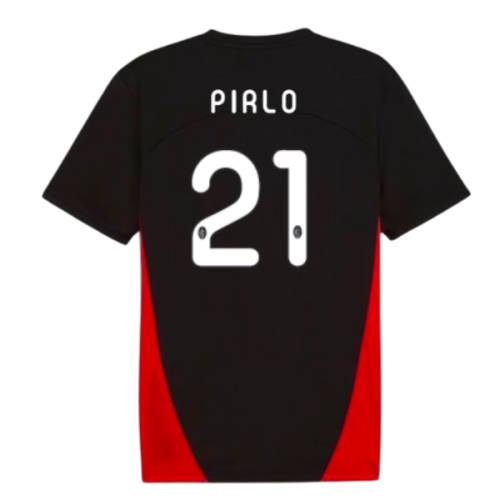 2024-2025 AC Milan Training Shirt (Black) (Pirlo 21)
