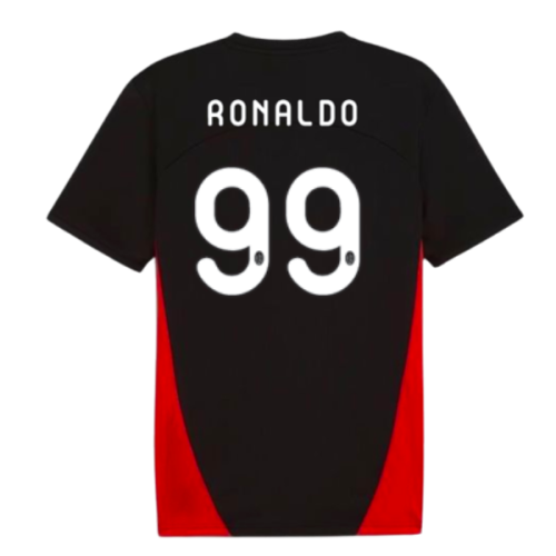 2024-2025 AC Milan Training Shirt (Black) (Ronaldo 99)