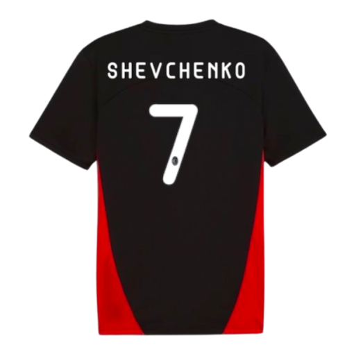 2024-2025 AC Milan Training Shirt (Black) (Shevchenko 7)