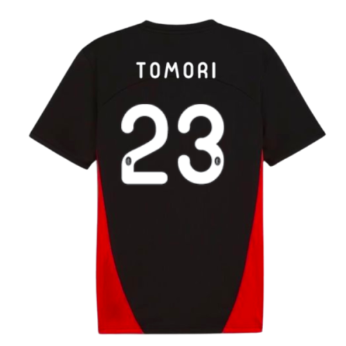 2024-2025 AC Milan Training Shirt (Black) (Tomori 23)
