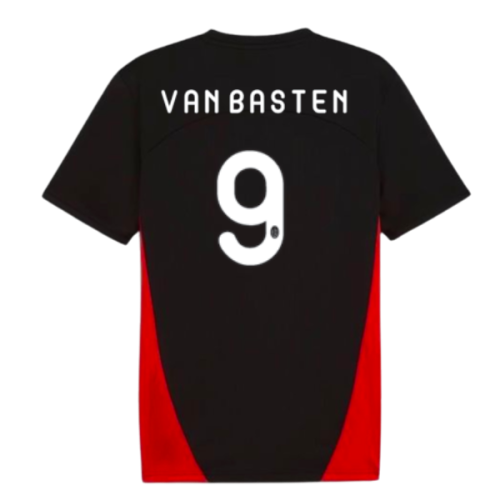 2024-2025 AC Milan Training Shirt (Black) (Van Basten 9)
