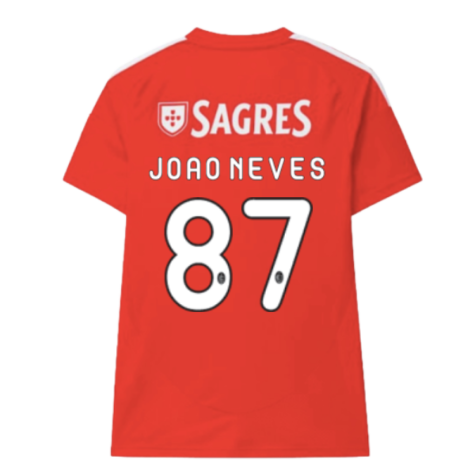 2024-2025 Benfica Home Shirt (Kids) (Joao Neves 87)