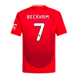 2024-2025 Man Utd Home Shirt (Kids) (Beckham 7) 2024-2025 Man Utd Home Shirt (Kids) (Beckham 7)