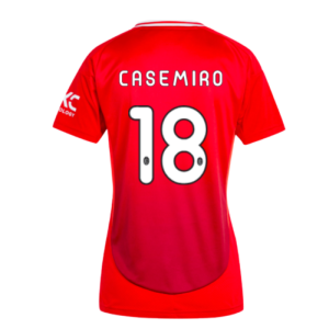 2024-2025 Man Utd Home Shirt (Womens) (Casemiro 18)