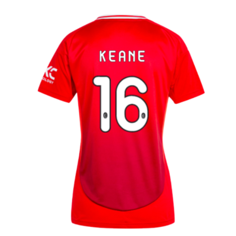 2024-2025 Man Utd Home Shirt (Womens) (Keane 16)