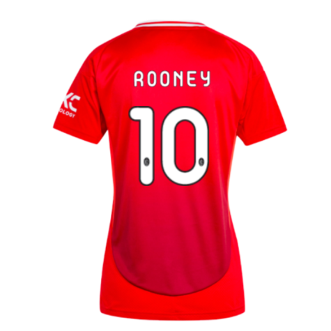 2024-2025 Man Utd Home Shirt (Womens) (Rooney 10)