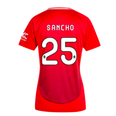 2024-2025 Man Utd Home Shirt (Womens) (Sancho 25)