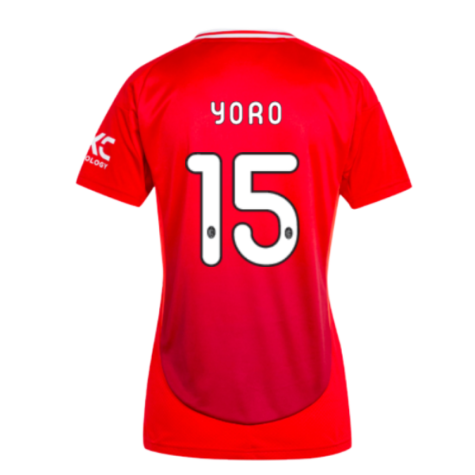 2024-2025 Man Utd Home Shirt (Womens) (Yoro 15)