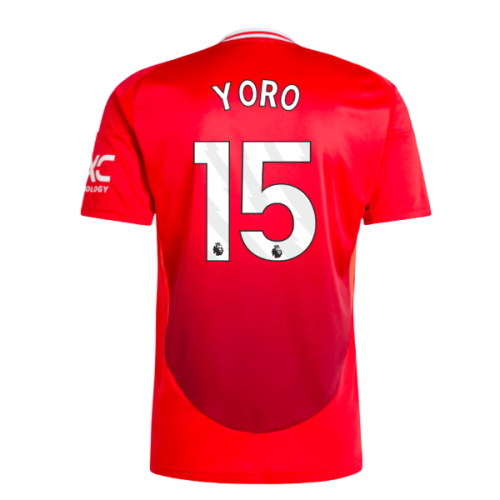 2024-2025 Man Utd Home Shirt (Yoro 15)