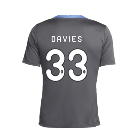 2024-2025 Tottenham Dri-Fit Strike Training Shirt (Dark Grey) (Davies 33)