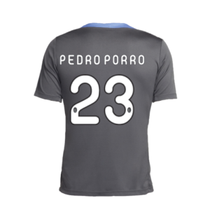 2024-2025 Tottenham Dri-Fit Strike Training Shirt (Dark Grey) (Pedro Porro 23)